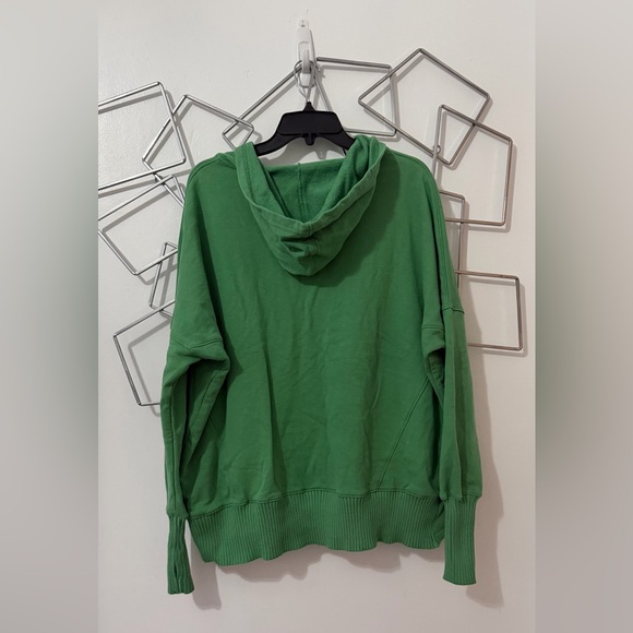 Bucket List Catch You Later Oversized Kelly Green French Terry Hoodie Size Med - Picture 3 of 5